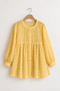 Butter Bubble Button-Down Peplum