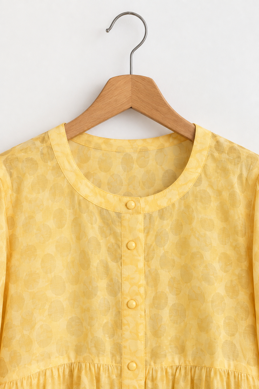 Butter Bubble Button-Down Peplum
