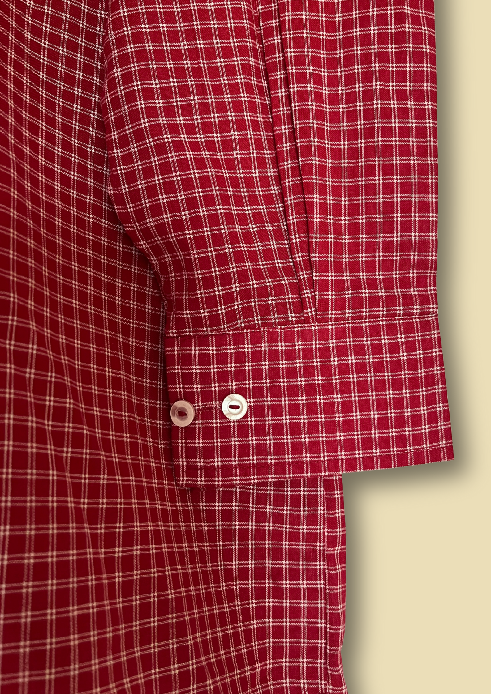 Cherriette Check – Oversized Button-Down Shirt
