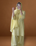 Butter yellow 2-piece farshi set