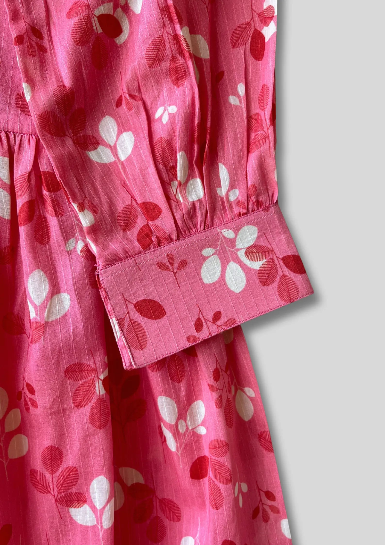 Blush Bloom Button-Down Peplum
