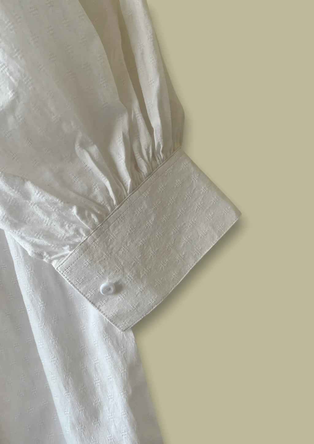 Ivory Breeze Button-Down Peplum