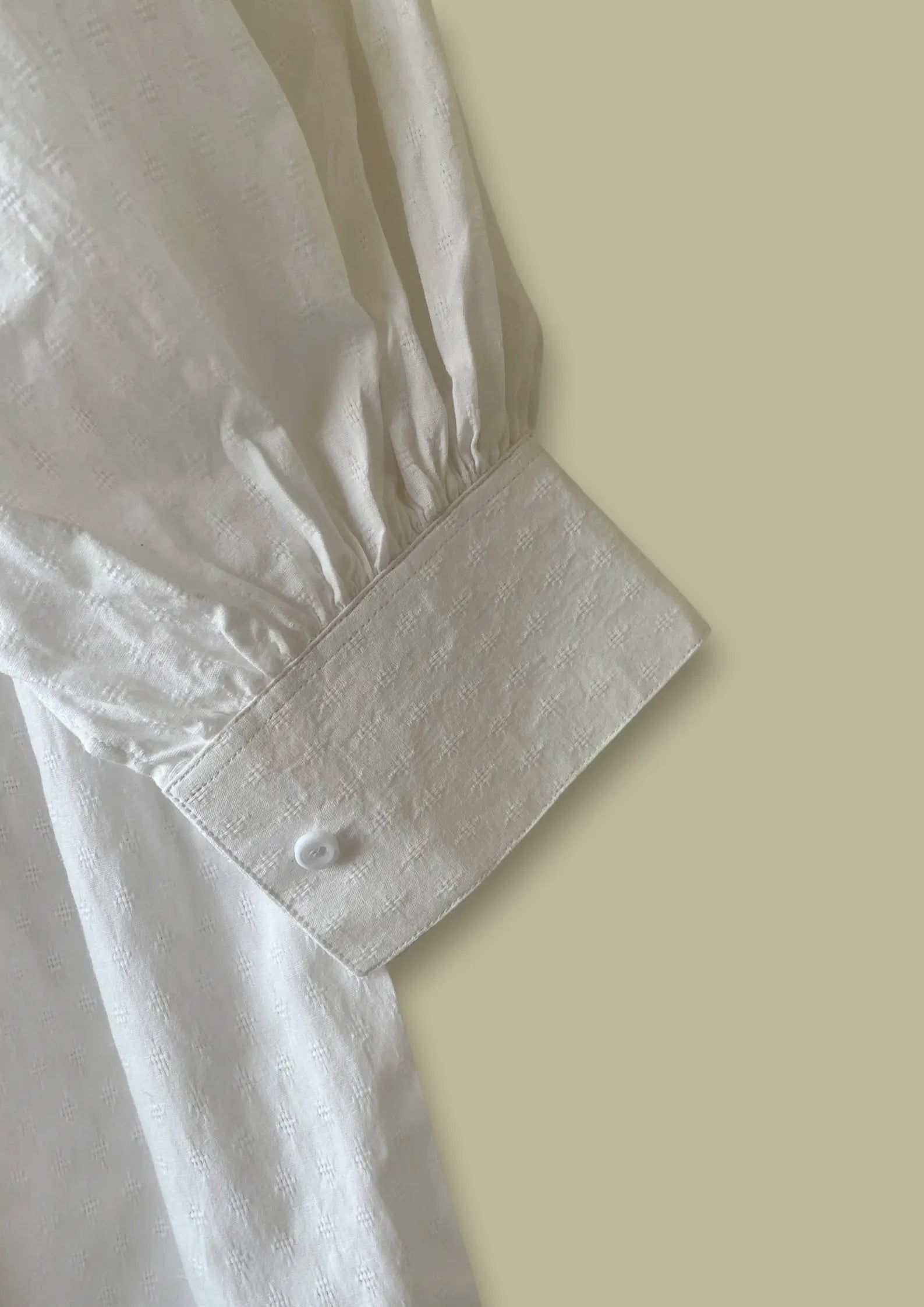 Ivory Breeze Button-Down Peplum