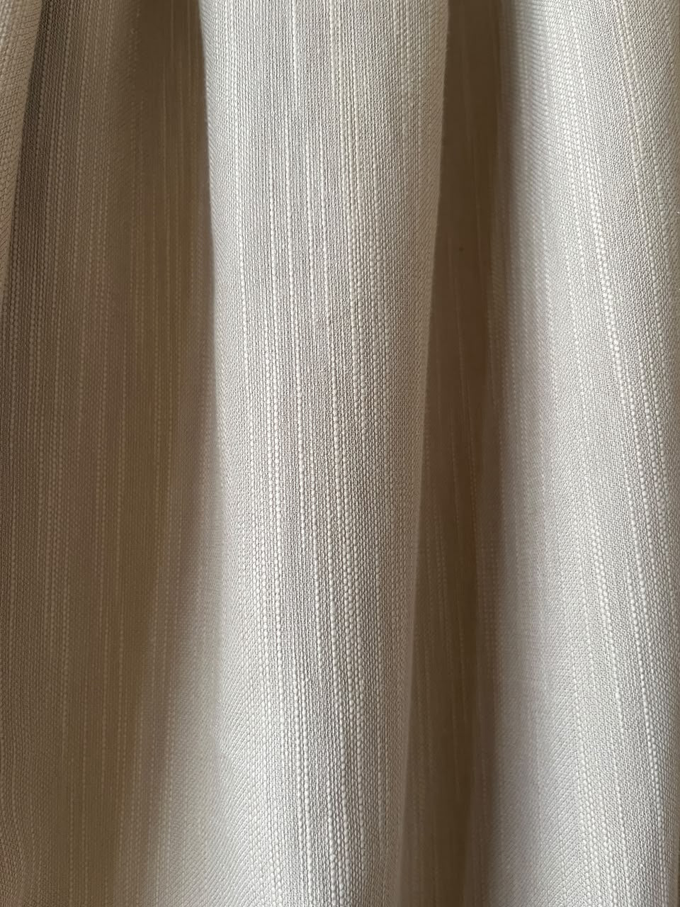 Beige Pleated A-Line Skirt