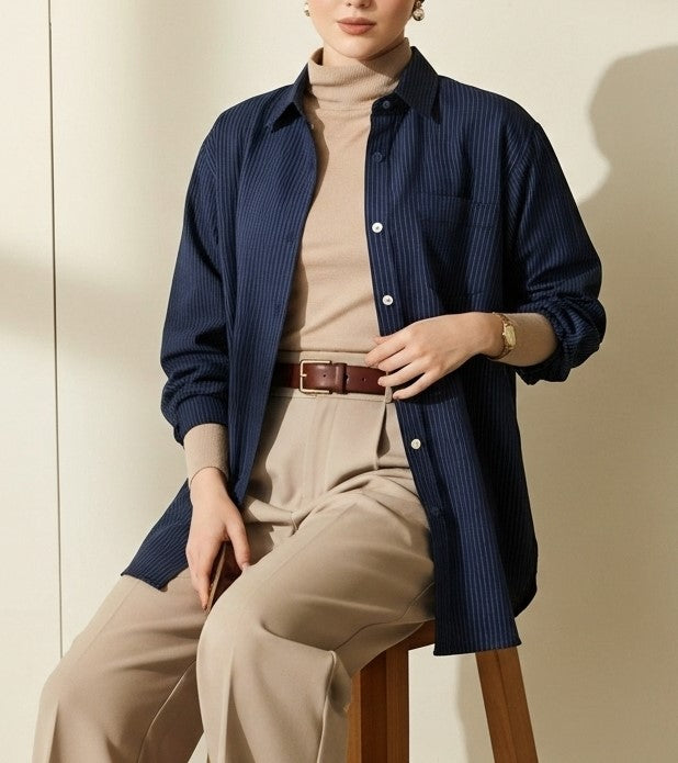 Midnight Blue Button Down Shirt